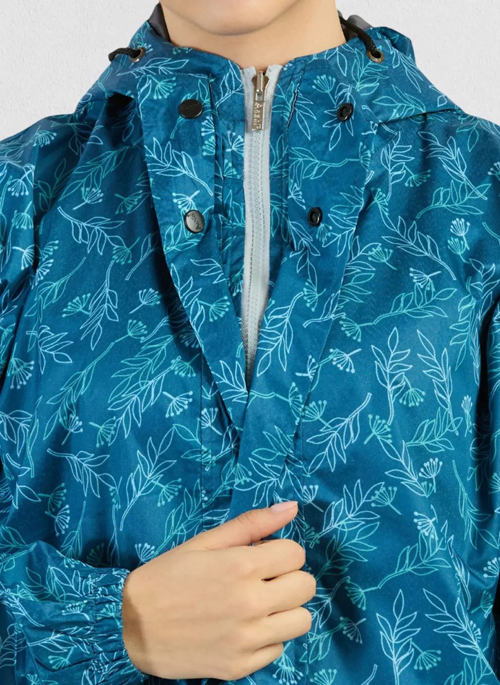 Teal Blue Printed